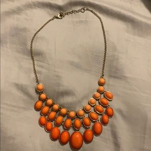 Orange ombré Statement Necklace